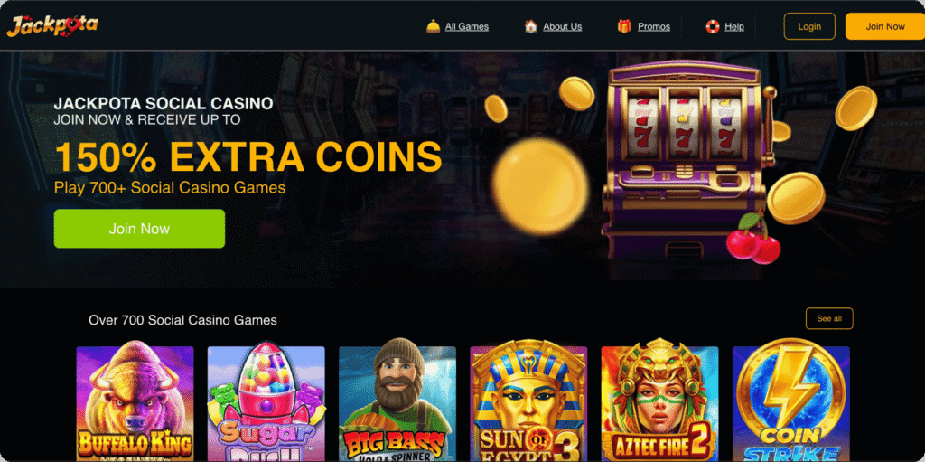 Jackpota Casino Homepage