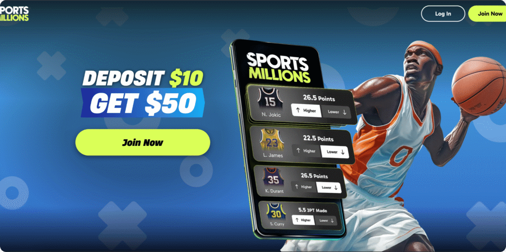 SportsMillions Casino Homepage